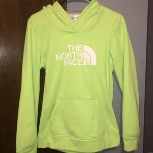 lime green north face hoodie✨